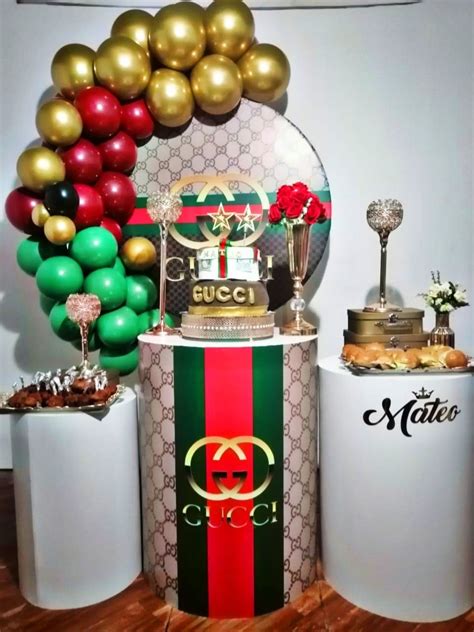 decoracion de cumpleaños gucci